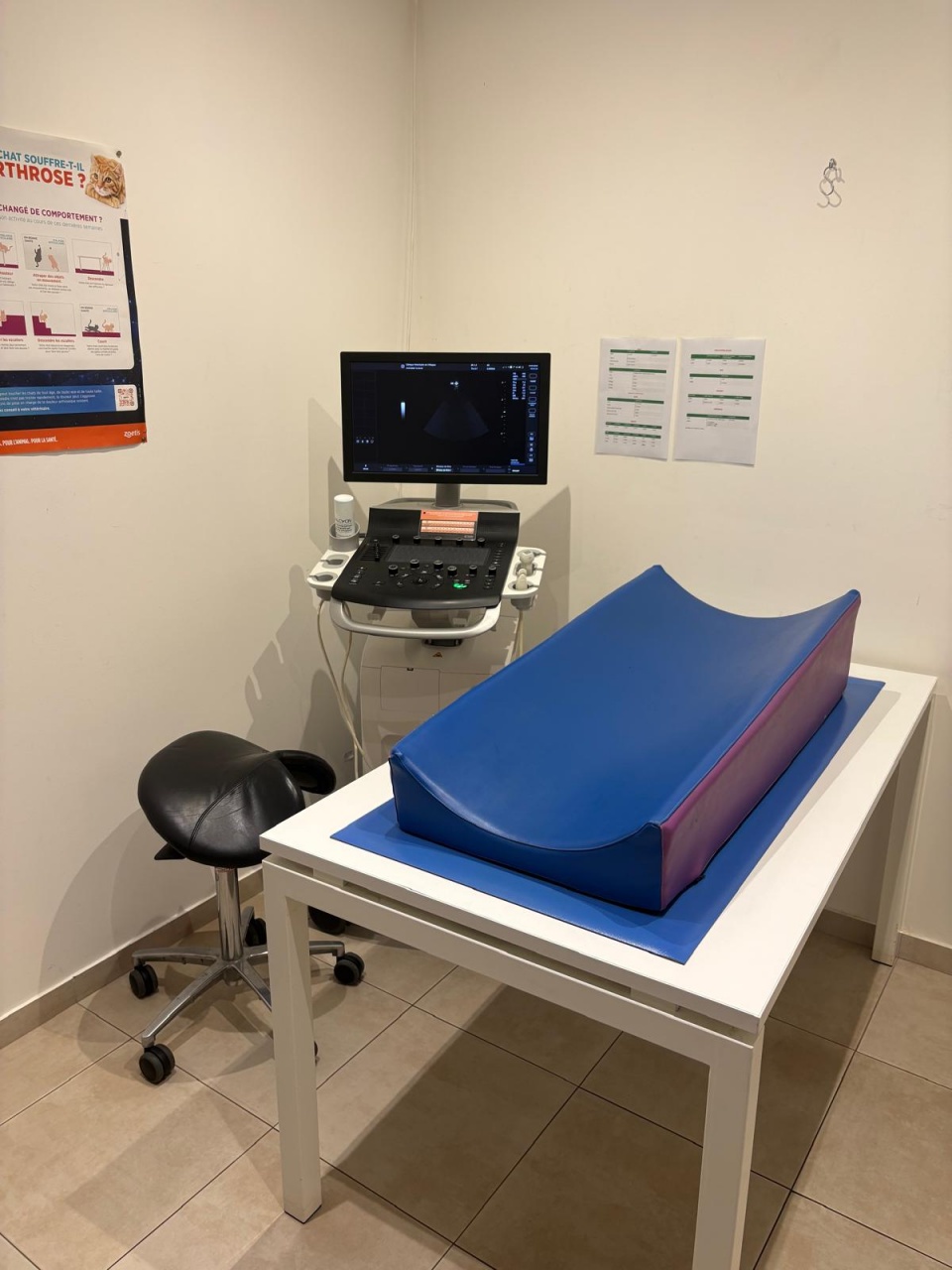 Salle d'échographie
